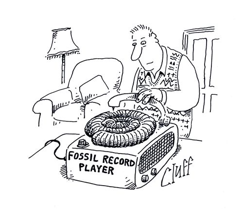 Fossil record player.