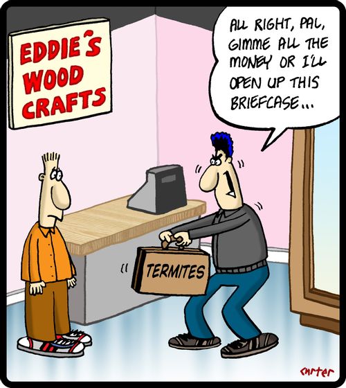 'All right, Pal, gimme all the money or I'll open up this biefcase!'