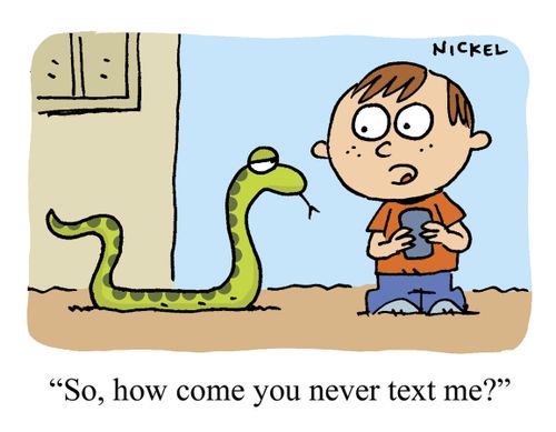 'So how come you never text me?'