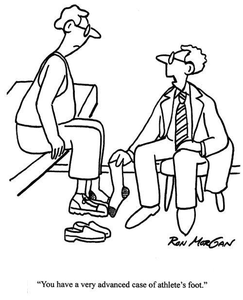 'You have a very advanced case of athlete's foot.'