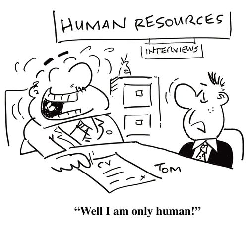 'Well I am only human' (HUMAN RESOURCES)
