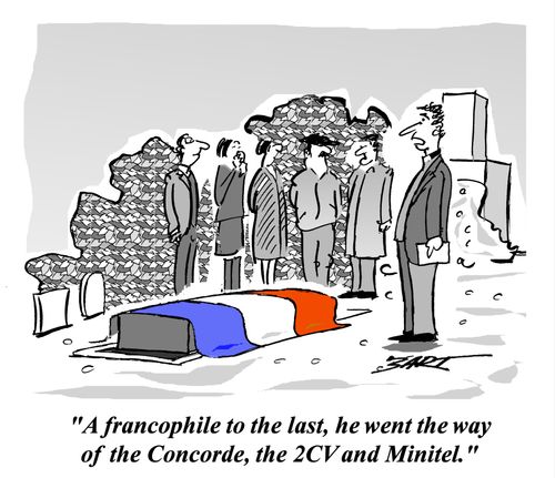 A francophile to the last, he went the way of Concord, the 2CV and the Minitel.