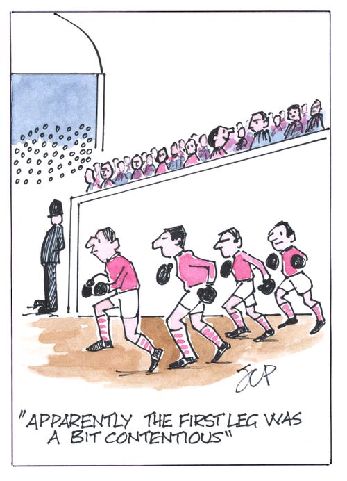'Apparently the first leg was a bit contentious.'