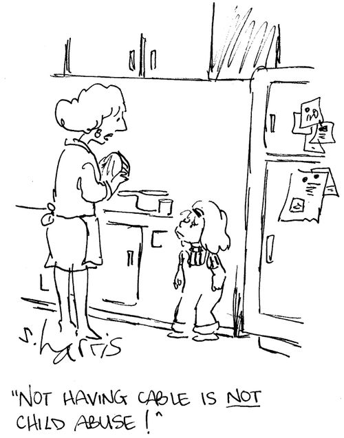 'Not having cable is not child abuse.'