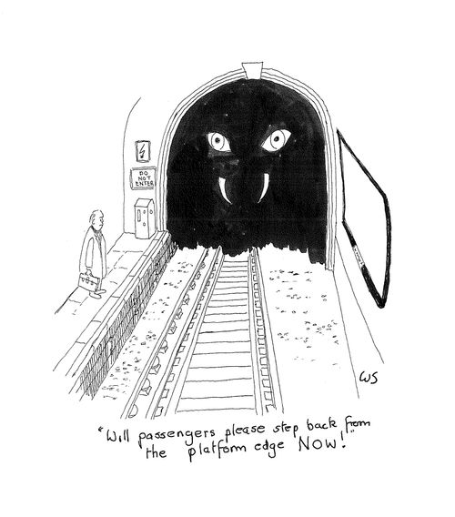 'Will passengers please step back from the platform edge NOW.'