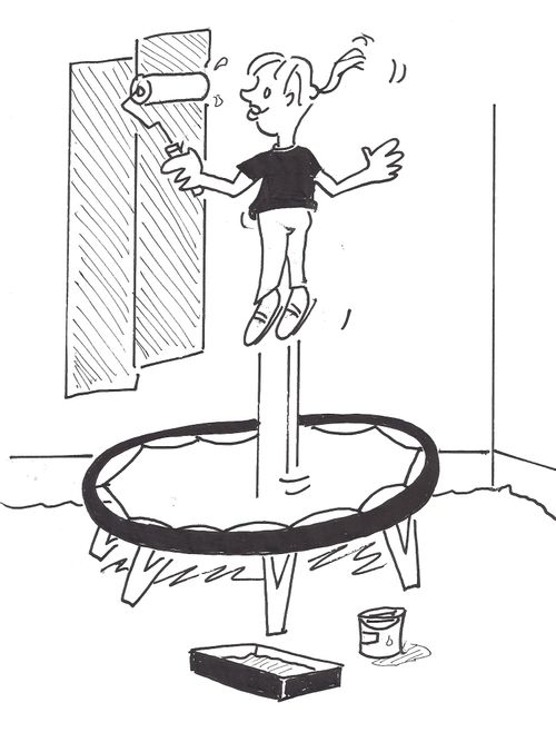 Trampoline Roller Paint