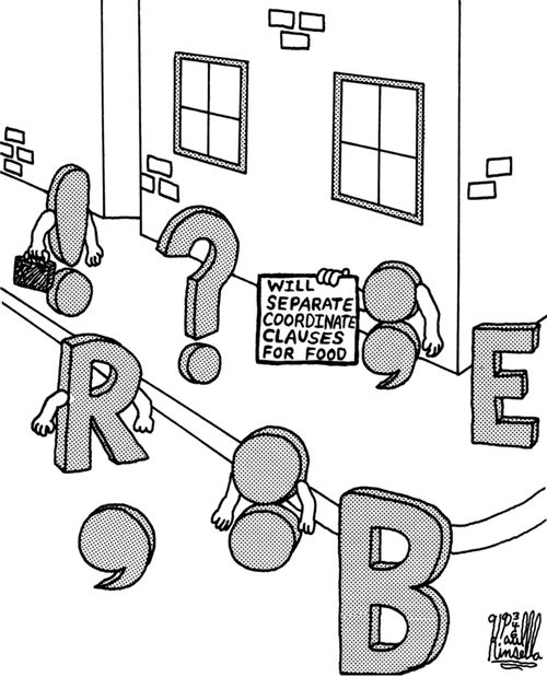 Will separate coordinate clauses for food.