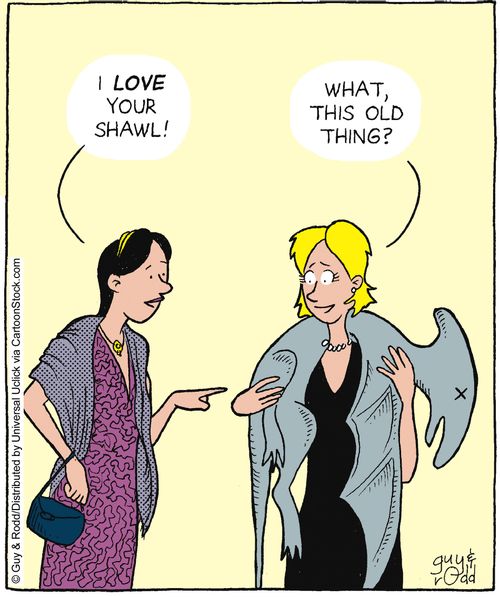 'I love your shawl!'