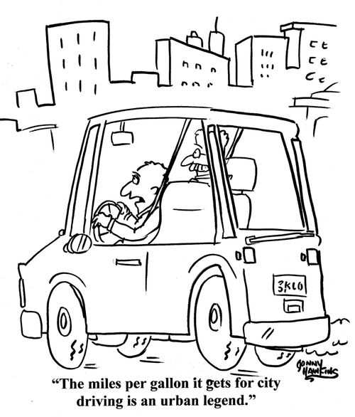 'The miles per gallon it gets for city driving is an urban legend.'