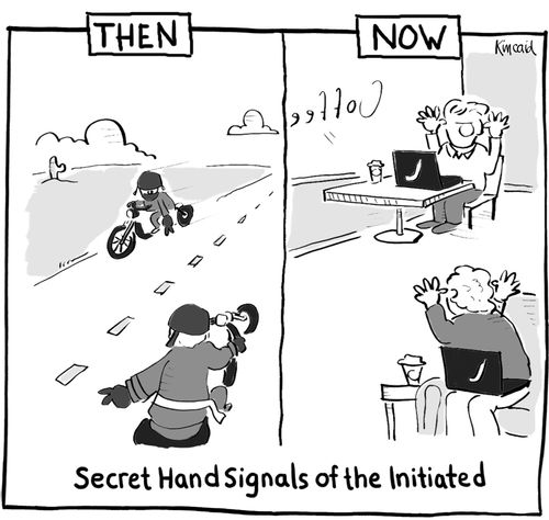 Secret Hand Signals of the Initiated - Then and Now.