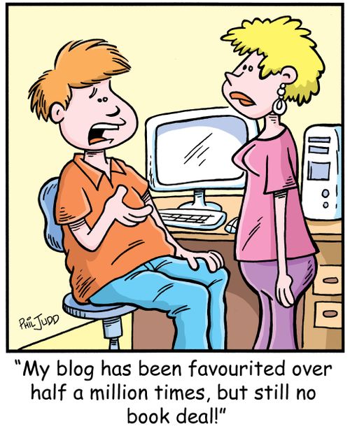 'My blog has been favourited over half a million times but still no book deal!'