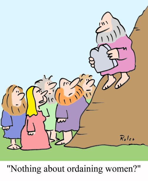'Nothing about ordaining women?'
