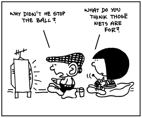 'Why didn't he stop the ball?'