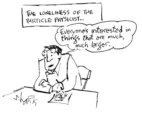 The loneliness of the particle physicist...'Everyone's interested in things that are much, much larger.'