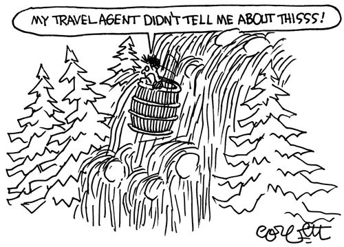'My travel agent didn't tell me about thissss!'
