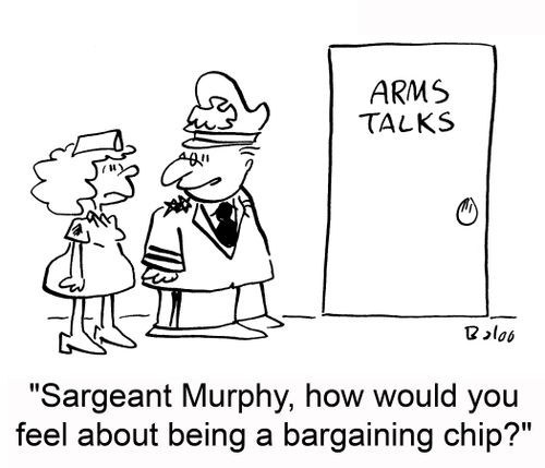 'Sargeant Murphy, how would you feel about being a bargaining chip?'
