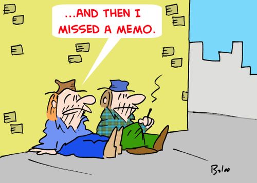 '...And then I missed a memo.'