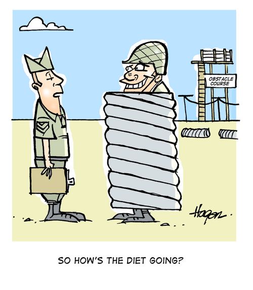 'So how's the diet going?'