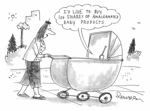 Baby buying shares