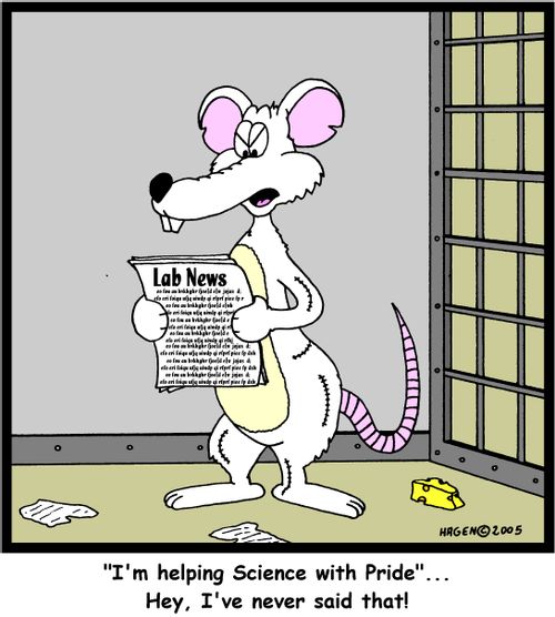 ''I'm helping Science with Pride'... Hey, I've never said that!'