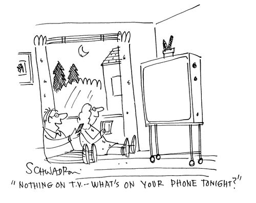 'Nothing on TV - what's on your phone tonight?'