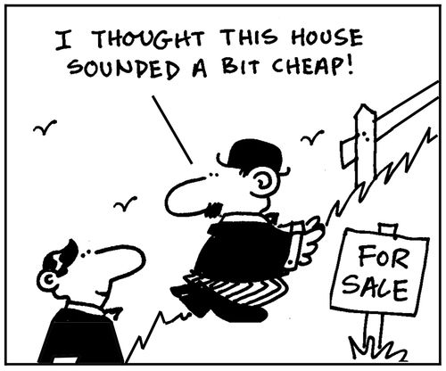 'I thought this house sounded a bit cheap.'