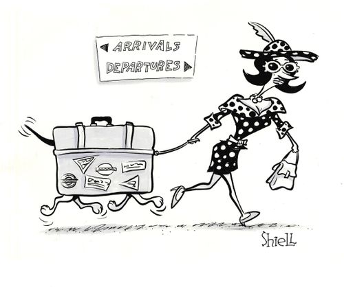 Dog luggage.