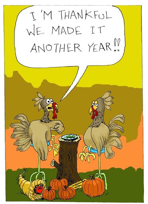 'I'm thankful we made it another year!'