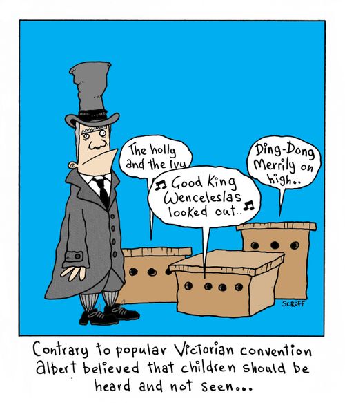'Contrary to popular Victorian convention Albert believed that children should be heard and not seen...'