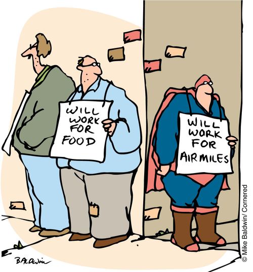 'Will work for airmiles'