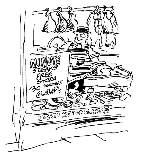 Minute Steaks - Free extra 30 seconds
