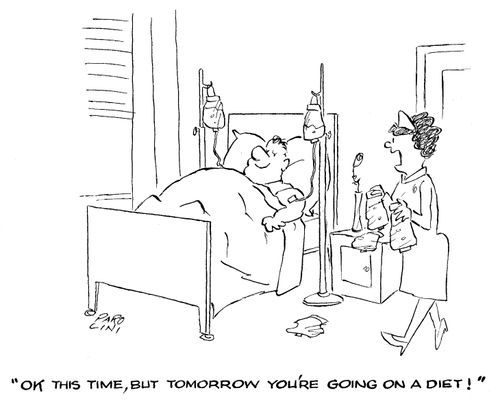 'OK this time, but tomorrow you're going on a diet!'