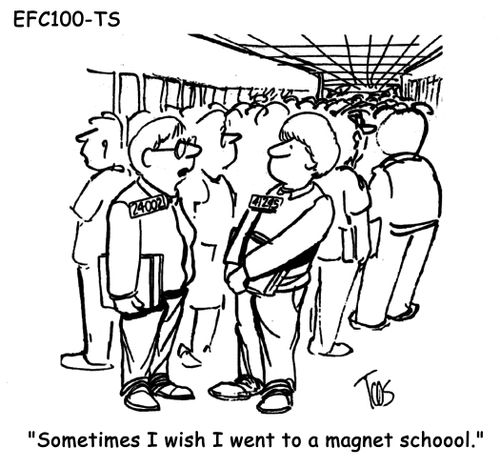 "Sometimes I wish I went to a magnet school."