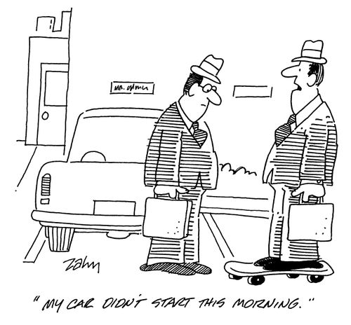 'My car didn't start this morning.'