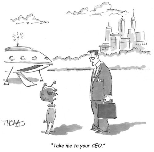 'Take me to your CEO.'