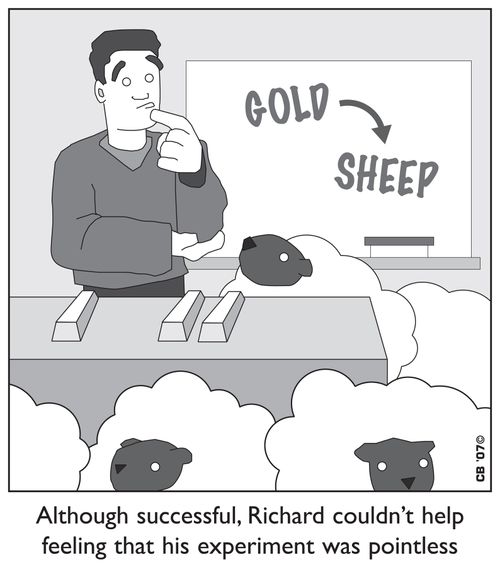 Although successful, Richard couldn't help feeling that his experiment was pointless.