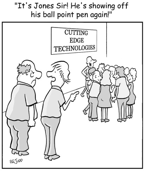 'It's Jopnes Sir! He's showing off his ballpoint pen again!'