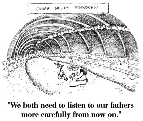 'We both need to listen to our fathers more carefully from now on.'