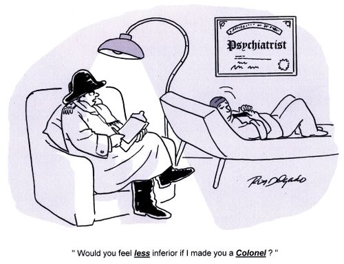 'Would you feel less inferior if I made you a Colonel?'