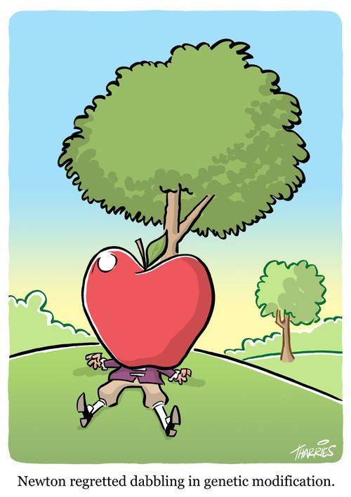 Newton regretted dabbling in genetic modification.