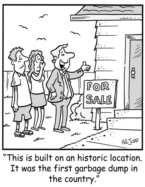 'This is built on an historic location. It was the first garbage dump in the country.'