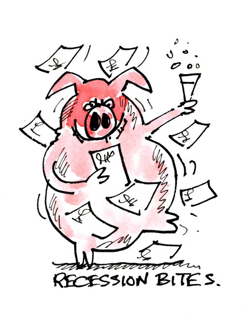 Recession Bites.