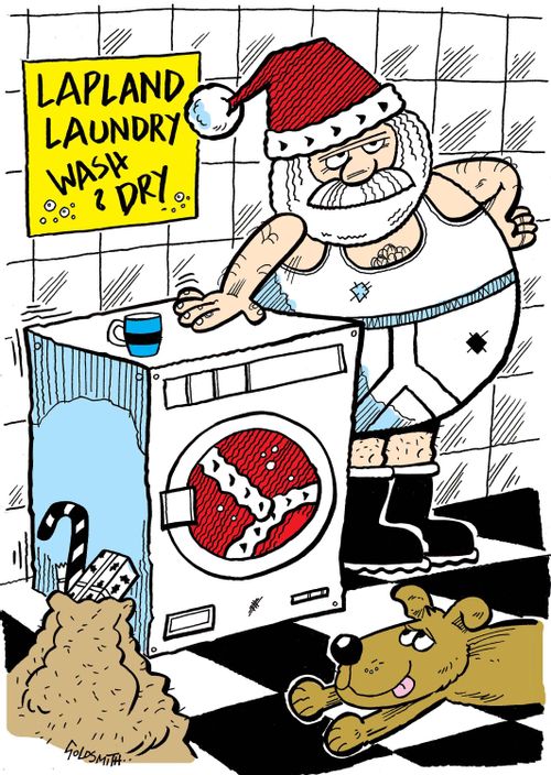 Santa's wash day.