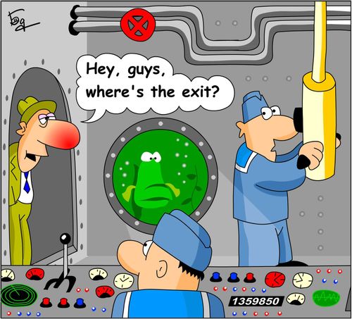 Hey guys, where's the exit?