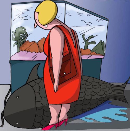Please don't feed the fish.