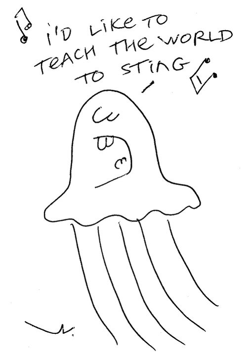 'I'd like to teach the world to sting.'