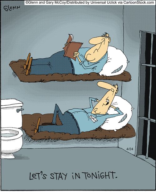'Let's stay in tonight.'