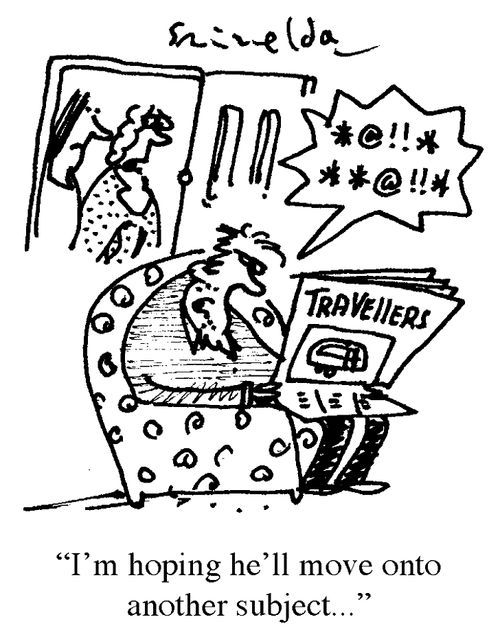'I'm hoping he'll move onto another subject...'