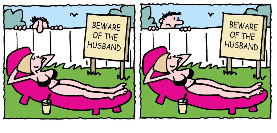 'Beware of the husband.'