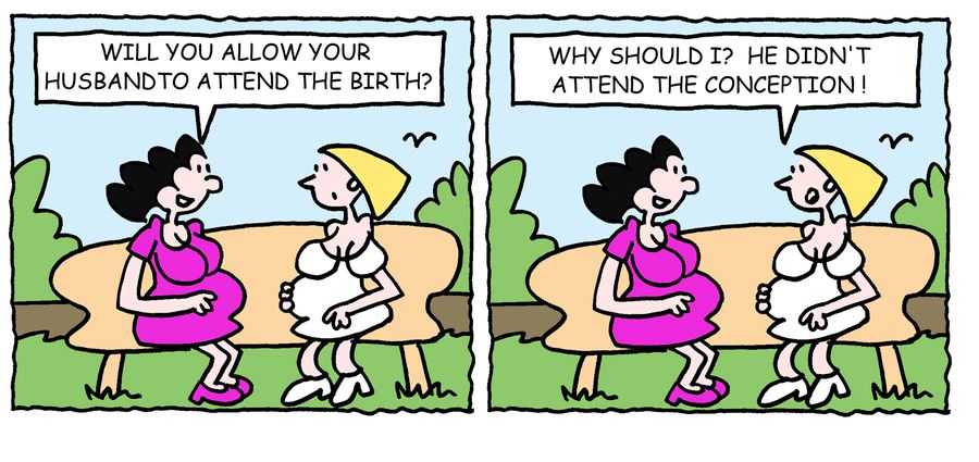 'Why should I? He didn't attend the conception.'